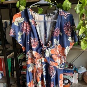 Small Navy Blue Floral Lulu’s Sundress